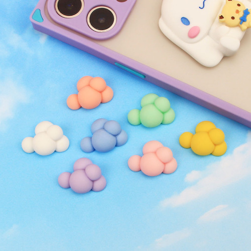 bubble clouds new diy resin accessories cream glue phone case headwear hair clip epoxy material package