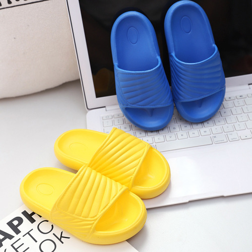 New Internet Celebrity Children‘s Slippers Indoor Home Bathroom Men‘s and Women‘s Baby Slippers Simple Thick Bottom Shit Feeling Wholesale