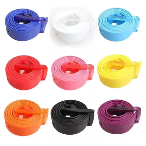 candy color environmental friendly fragrance with plastic belt metal free anti-allergy belt can pass security check belt japanese character pin buckle