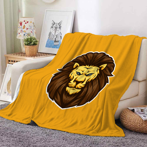 Cartoon Lion Lion Amazon Cross-Border Double-Sided Flannel Blanket Printed Thermal Blanket Source Manufacturer