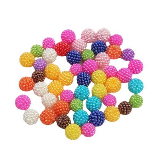 imitation bayberry beads round straight hole loose beads mixed color abs pearl diy jewelry accessories factory direct wholesale