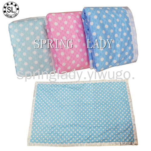 Spring Lady Dot Hug Blanket Babies‘ Woolen Blanket Spring， Summer， Autumn Air Conditioning Blanket Baby Nap Blanket Comforter