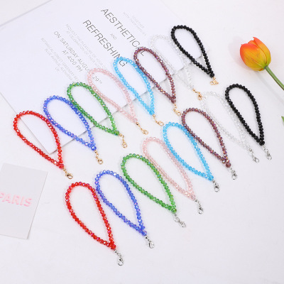DIY Glass Crystal Ornament Hand Beading Car Hanging Certificate Accessories Bracelet and Other Key Bag Jewelry Pendant