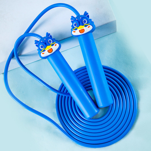 6701 cute little dragon cartoon skipping rope length adjustable creative student sporting goods children training rope