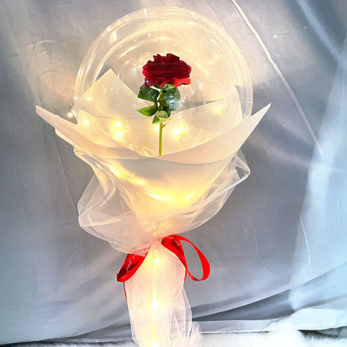 online celebrity rose wave ball valentine‘s day little prince confession wedding decoration space balloon bouquet stall toy