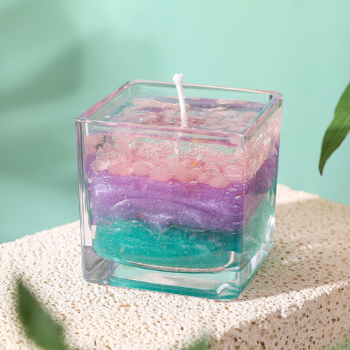 aromatherapy candle quicksand stone luminous jelly wax plant essential oil diy fragrance candle cup creative birthday gift