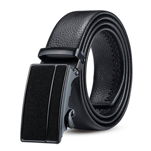 cross-border hot sale starry black automatic buckle men‘s belt double edge scratch-resistant youth belt manufacturers wholesale
