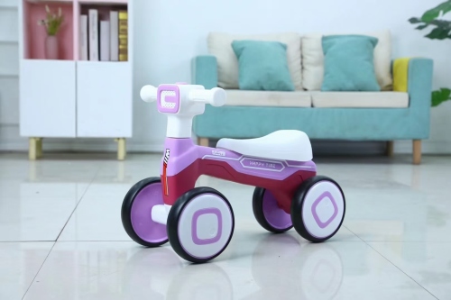 Buyun New Children‘s Four-Wheeler Scooter Pedal-Free 1-3 Years Old Four-Wheel Balance Car Sliding Luge