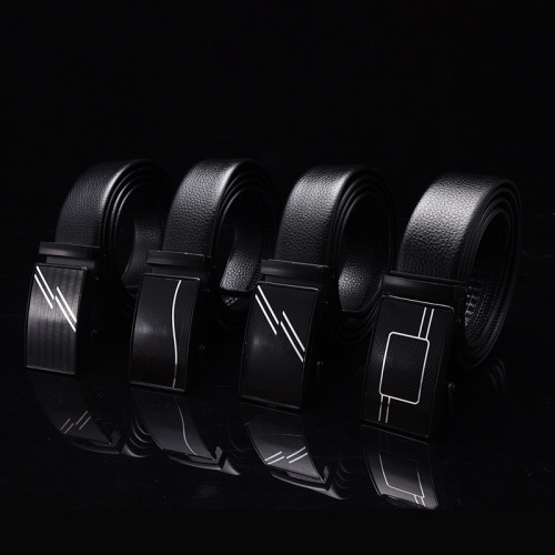 Belt Men‘s New PVC Comfort Click Belt Youth Business Casual Belt Men‘s Belt Factory Direct Sales