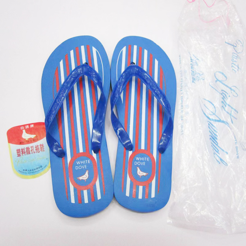 foreign trade african pvc white pigeon printing summer outerwear home beach flip-flops factory custom