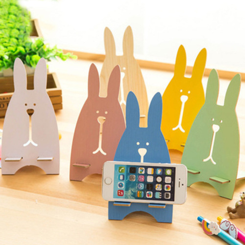 Mobile Phone Bracket Cute Cartoon Rabbit Shape Mobile Phone Holder Mobile Phone Digital Bracket Gift Factory Direct 