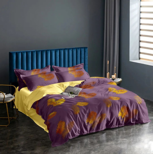four-piece bed sheet with gilding pattern quilt cover pillowcase four-piece bedding gift wholesale