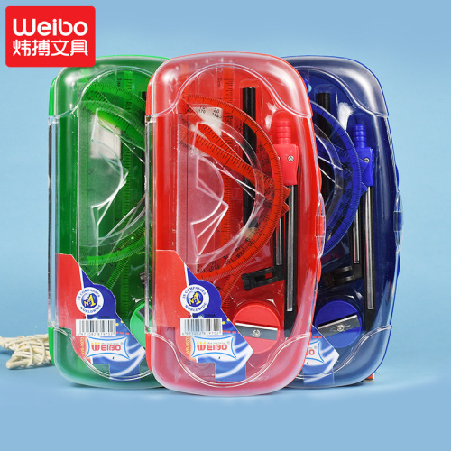 Weibo New Simple Student Painting Exam Compasses Set School Supplies Stationery Factory Wholesale 