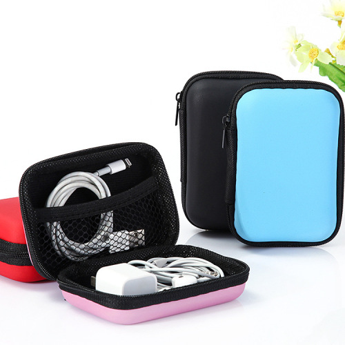 Cute Portable Data Cable Storage Bag Mobile Phone Cable Earphone Storage Box Organizing Bag Change Zipper Bag