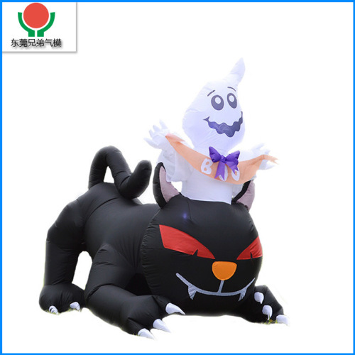 halloween inflatable black cat ghost white ghost inflatable festival venue courtyard decoration horror atmosphere layout supplies