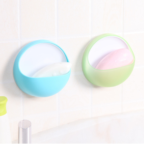 creative fashion toilet suction cup soap holder bathroom simple soap box wall-mounted draining rack soap holder