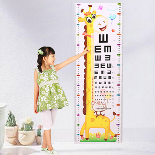 children‘s room kindergarten giraffe height stickers visual chart wall stickers bedroom living room stickers kindergarten height ruler