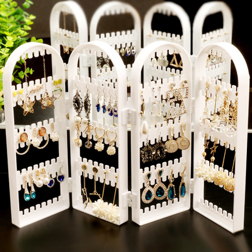 240 hole plastic ear studs earrings display display rack creative screen necklace jewelry rack decoration rack