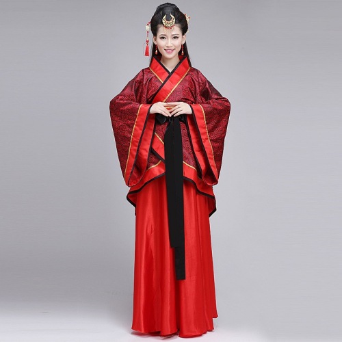ancient costume hanfu women‘s clothing improved tang suit red hanfu costume adult graduation ceremony dress free shipping