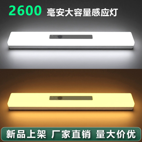 smart led human body induction lamp wiring free magnetic suction cabinet wardrobe light bar home hallway bedroom small night lamp with