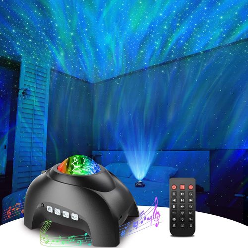 USB Dream Northern Lights Projection Starry Sky Water Wave Lamp Laser Light Starry Sky Bluetooth Music Atmosphere Small Night Lamp
