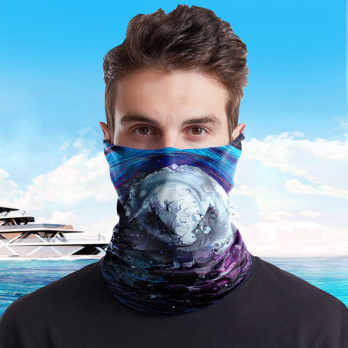 Outdoor Multi-Functional Seamless Bicycle Dustproof ice Silk Neck Cover Cycling Sun Protection Ice Silk Magic Bandana Mask 