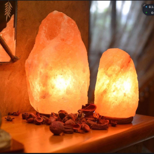 Himalayan Crystal Salt Light Rock Lamp Natural Salt Light Bedside Cross-Border Small Night Lamp Salt Crystal Lamp Salt Lamp