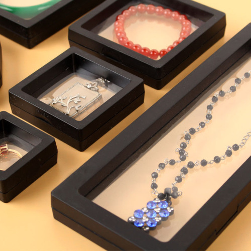 PE Film Jewelry Display Stand Transparent Jewelry Box Specimen Pendant Jewelry Display Film Props Jewelry Storage Box