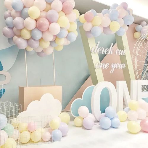 Balloon Wholesale Macaron Set Creative Wedding Children‘s Birthday Party Scene Wedding Room Decoration Stall