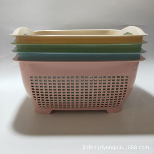 manufacturers supply all-new food and vegetable basket candy color vegetable washing basket generous basket storage basket vegetable washing basket