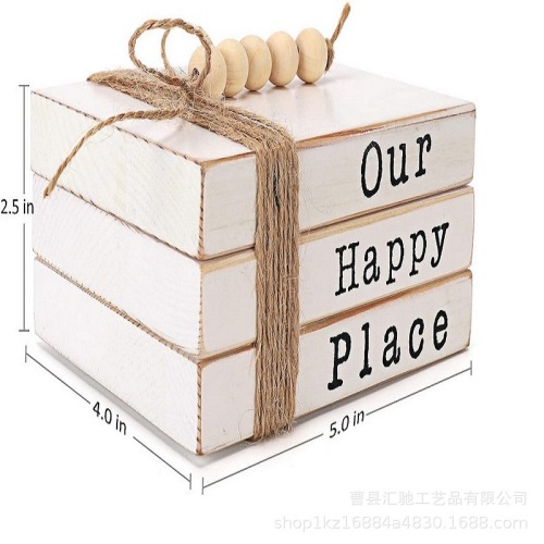 [monthly sales 3000] wooden fake book decoration wooden decorative book binding simulation book study interior decoration