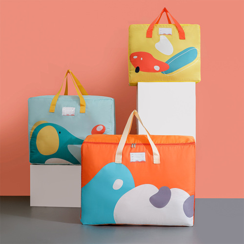 New Cartoon Large Capacity Quilt Bag Kindergarten Cotton Quilt Storage Bag Packing Household Clothes Luggage Handbag