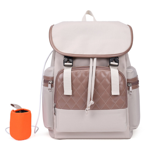 2022 New Simple Fashion Mummy Bag Large Capacity Backpack Multi-Functional Thermal Insulation maternal and Child Backpack