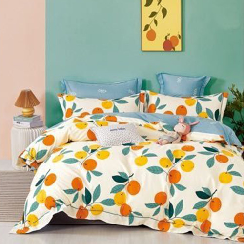 four-piece cotton four-piece bedding set pure cotton quilt cover fresh nordic style home textile products wholesale