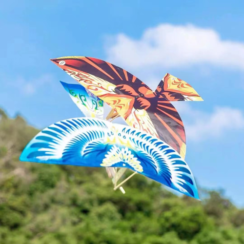 TikTok‘s Same Large Finished Flying Bird Rubber Band Power Flying Bird Luban Big Flying Bird Stall Hot Sale Online Celebrity Toys
