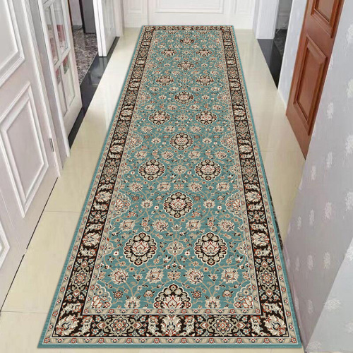 Cross-Border European-Style Jacquard Rectangular Carpet Corridor Aisle Door Mat Hallway Living Room Bedroom Floor Mat Wholesale