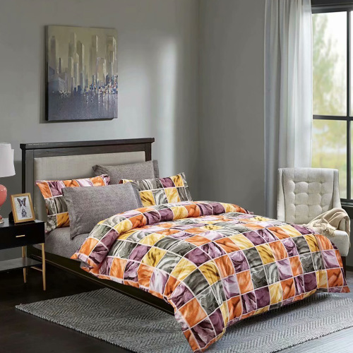 four-piece bedding set export super soft four-piece bedding set single double quilt cover home textile factory wholesale