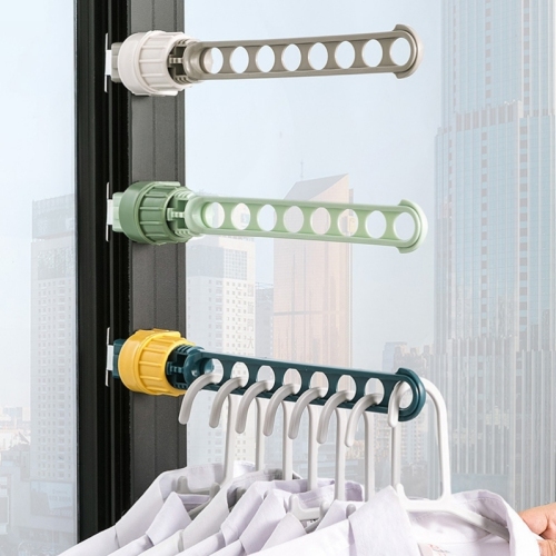 wholesale creative clothes hanger rod indoor 8-hole window frame hanging clothes hanger dormitory hanging rod travel portable clothes hanger