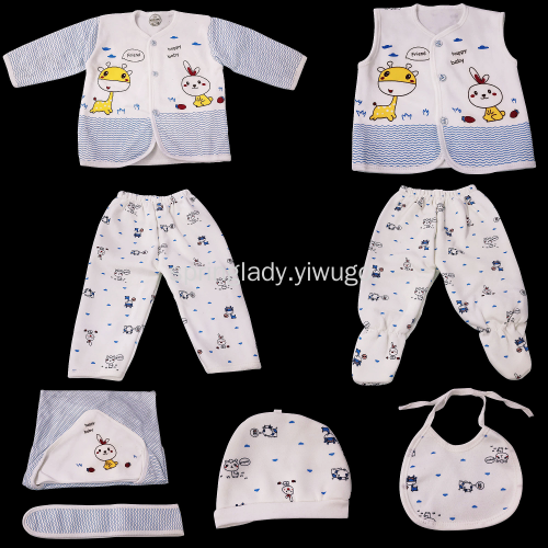 spring lady milk silk baby clothes newborn suit baby 8-piece children‘s clothing