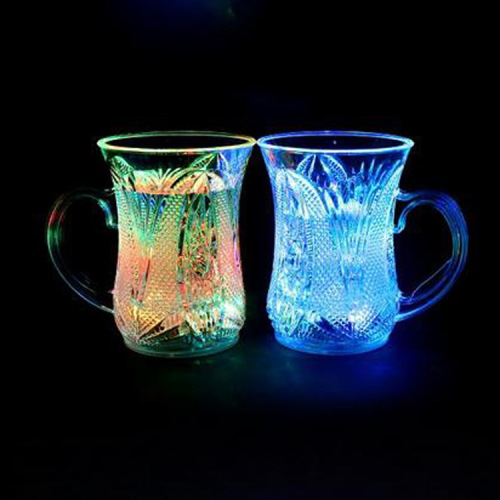 Luminous Corn Cup Water Activated Light Cup Colorful Flash Bead Point Drink Cup Induction Luminous Q Cup Beer Manufacturer