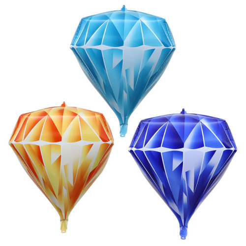 factory direct 24-inch 22-inch aluminum balloon diamond helium can float empty wedding birthday party aluminum foil balloon