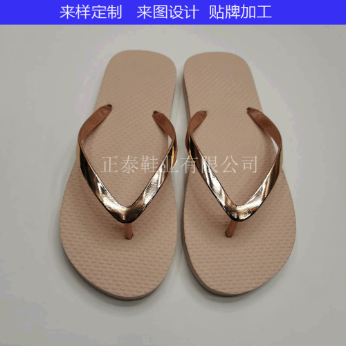 export simulation metal flip flops with flip flops pe beach flip flops printable logo sandals