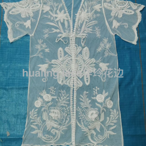 water-soluble embroidered mesh clothes