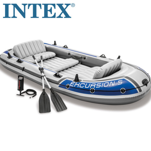 intex68324 four people inflatable boat inflatable kayak rubber raft fishing boat widened and thickened