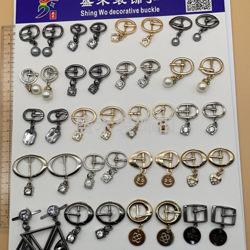 shoe buckle hardware accessories three-gear buckle adjustable buckle shoes and clothing accessories