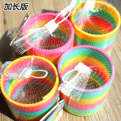 large high quality rainbow ring stall children‘s elastic ring adult educational toys jianghu best-selling products manufacturers batch