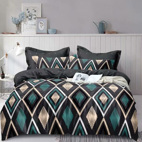 Four-Piece Bedding Set Cross-Border Four-Piece Bedding Set Printing Chemical Fiber Quilt Cover Bed Sheet Fitted Sheet Factory Wholesale