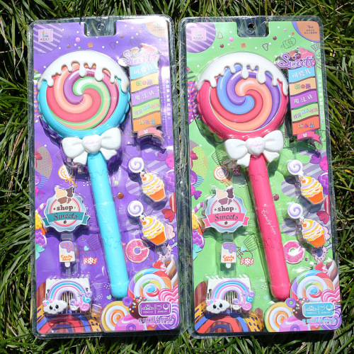Ice Cream Lollipop Magic Stick Flash Magic Wand Stall Square Night Market Hot Children‘s Toys Wholesale