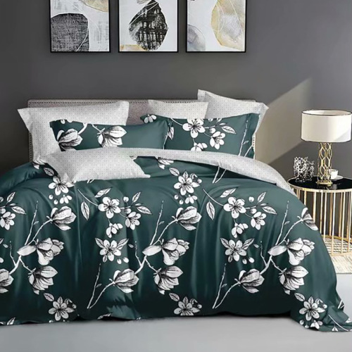 Bedding Four-Piece Set Export Bedding Four-Piece Set Printing Chemical Fiber quilt Cover Bed Sheet Fitted Sheet Factory Wholesale 