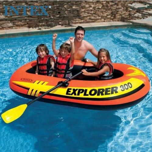intex 58329 single inflatable boat explorer boat kayak rush rescue drifting boat